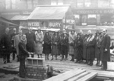 Laying Foundation Stone of new Glenroyal