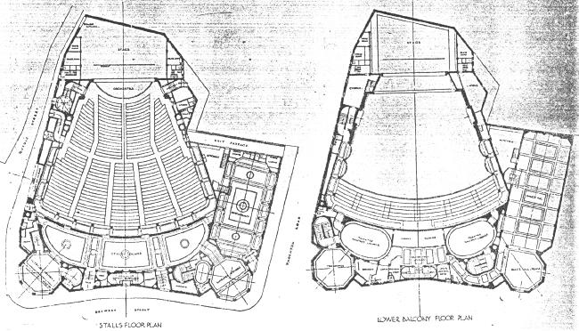 Plan of New Victoria Theatre 